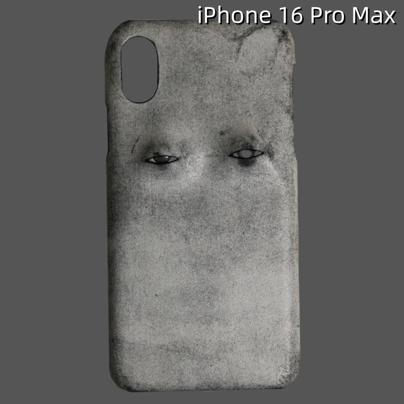 iPhone 16 Pro Max Leather Case | with 3D Eye Pattern