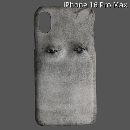 iPhone 16 Pro Max Leather Case | with 3D Eye Pattern