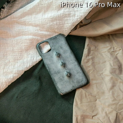 iPhone 16 Pro Max Leather Case | with 3D Eye Pattern