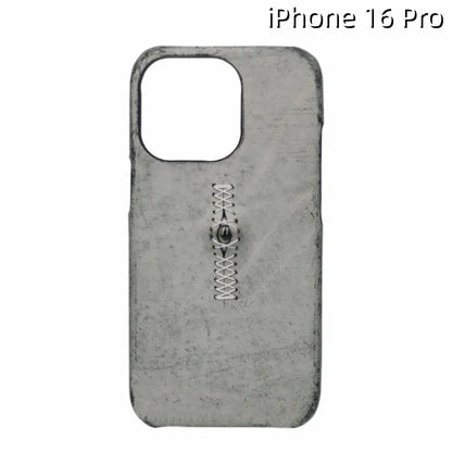 iPhone 16 Pro Leather Case | with 3D Eye Sutures Design