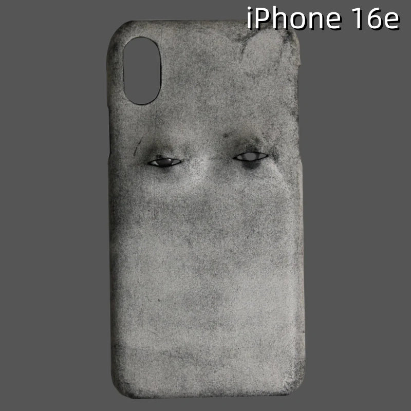 iPhone 16e Leather Case | with 3D Eye Pattern