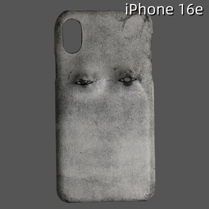 iPhone 16e Leather Case | with 3D Eye Pattern