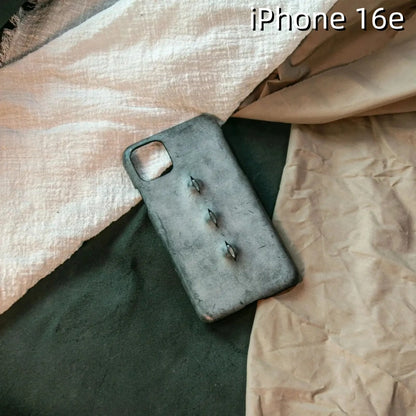 iPhone 16e Leather Case | with 3D Eye Pattern