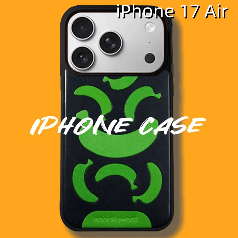 iPhone 17 Air Leather Case | with Hand Made | Banana Design