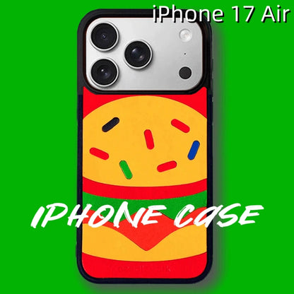 iPhone 17 Air Leather Case | with Hand Made Hamburger Design