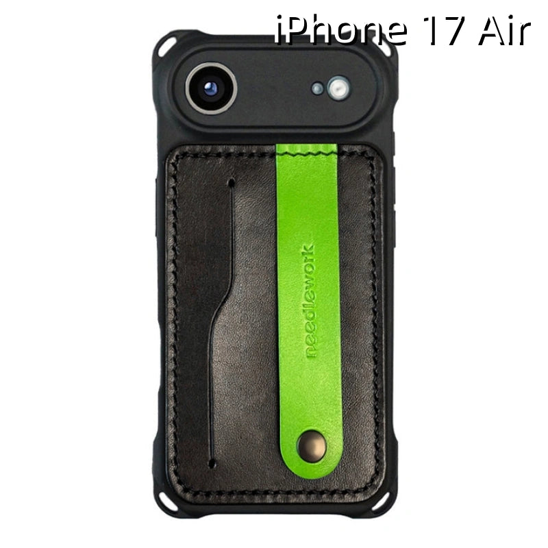 iPhone 17 Air Leather Case | with Removable Strap Crossbody and Card Holder