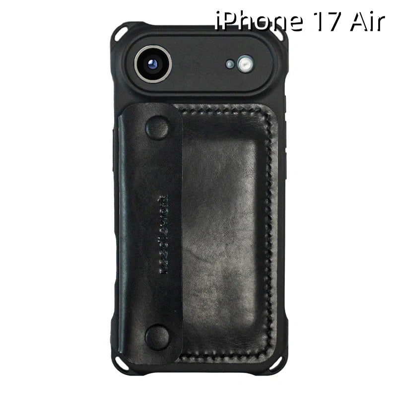 iPhone 17 Air Leather Case | with Removable Strap Crossbody and Wallet
