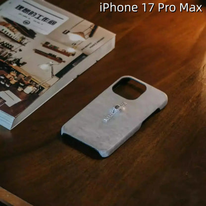 iPhone 17 Pro Max Leather Case | with 3D Eye Sutures Design