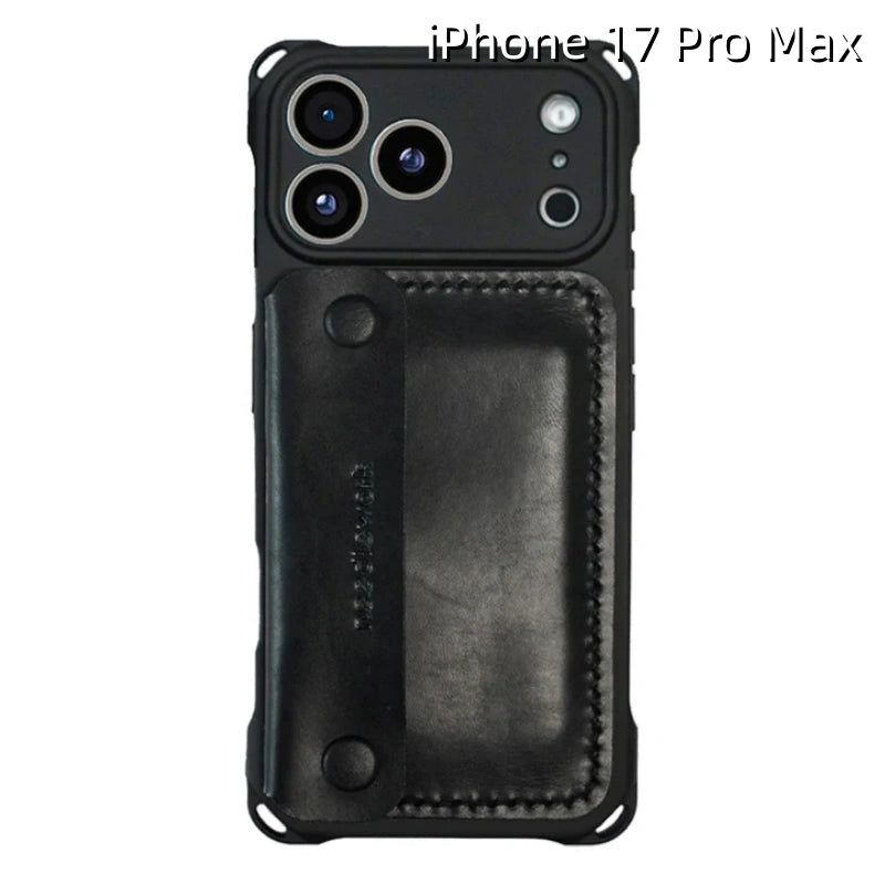 iPhone 17 Pro Max レザーケース | 取り外し可能なストラップ、クロスボディ、ウォレット付き