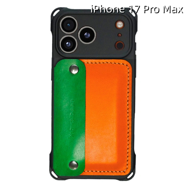 iPhone 17 Pro Max レザーケース | 取り外し可能なストラップ、クロスボディ、ウォレット付き