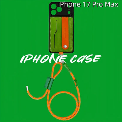 iPhone 17 Pro Max Leather Case | with Removable Strap and Card Holder