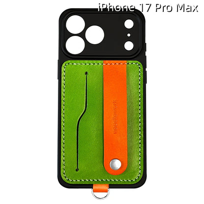 iPhone 17 Pro Max Leather Case | with Removable Strap and Card Holder