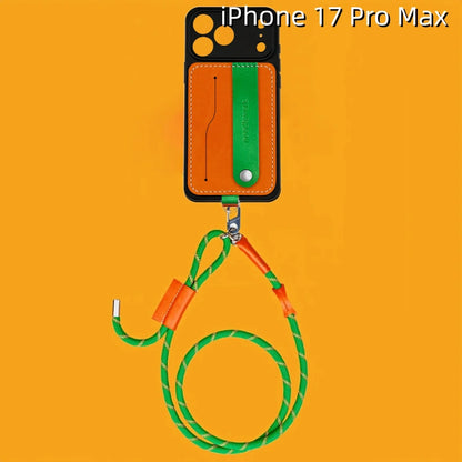 iPhone 17 Pro Max Leather Case | with Removable Strap and Card Holder