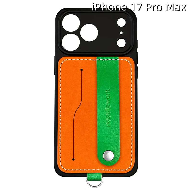 iPhone 17 Pro Max Leather Case | with Removable Strap and Card Holder