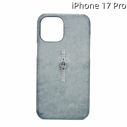 iPhone 17 Pro Leather Case | with 3D Eye Sutures Design