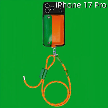 아이폰 17 프로 가죽 케이스 | 탈부착 가능한 스트랩, 카드 및 지갑 포함