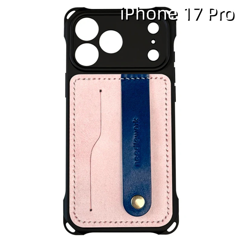 iPhone 17 Pro Leather Case | with Removable Strap Crossbody and Card Holder
