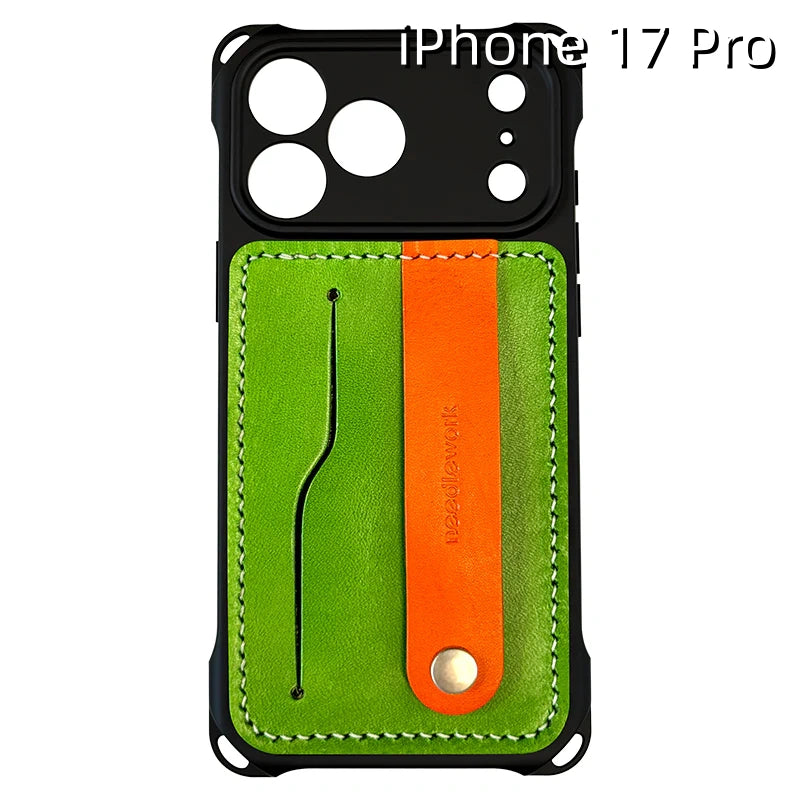iPhone 17 Pro Leather Case | with Removable Strap Crossbody and Card Holder