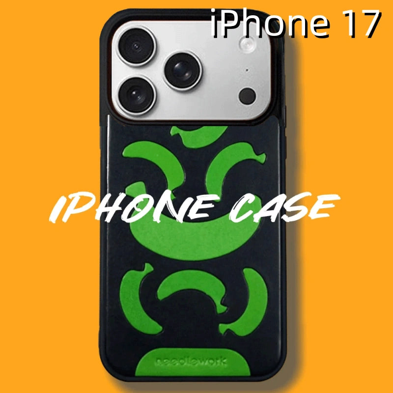 iPhone 17 Leather Case | with Hand Made | Banana Design