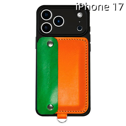 아이폰 17 가죽 케이스 | 탈부착 가능한 스트랩, 카드 및 지갑 포함