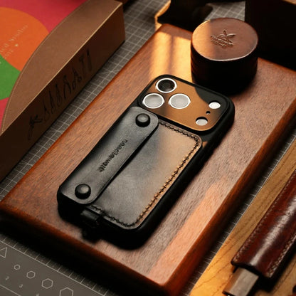 아이폰 17 가죽 케이스 | 탈부착 가능한 스트랩, 카드 및 지갑 포함